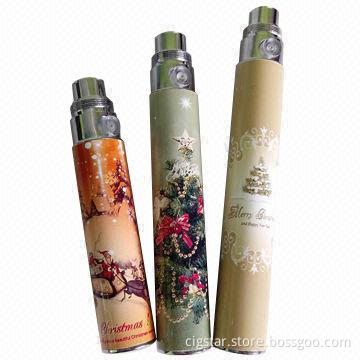 eGo E-cigarette Rechargeable Batteries, 650/900/1,100mAh Capacity, Various Styles Available
